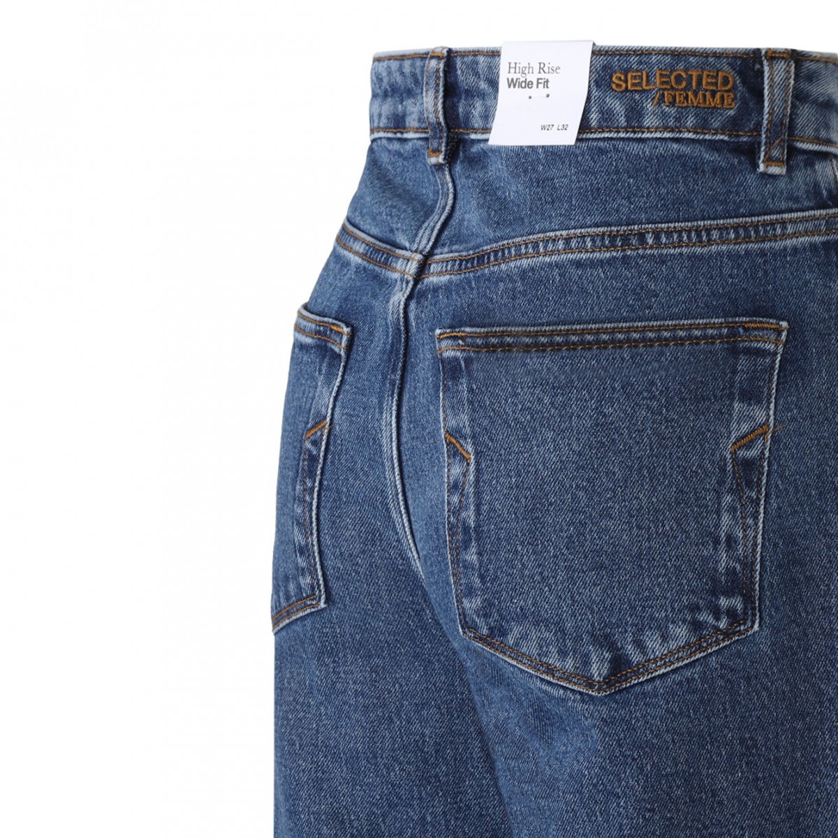Wide Leg Medium Blue Jeans