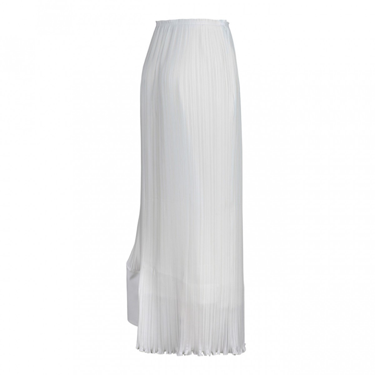 White Midi Pleated Skirt