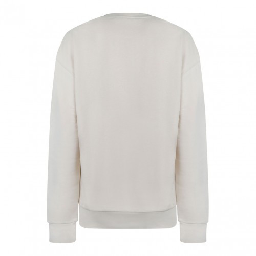 JW Anderson Light Beige Logo Embroidered Sweatshirt
