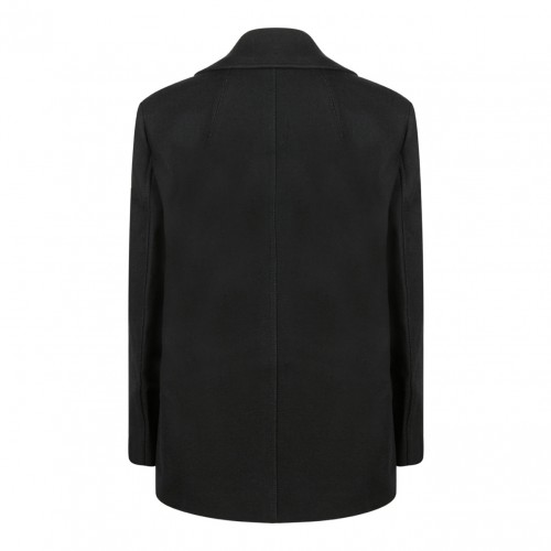 Black Wool Peacoat 2