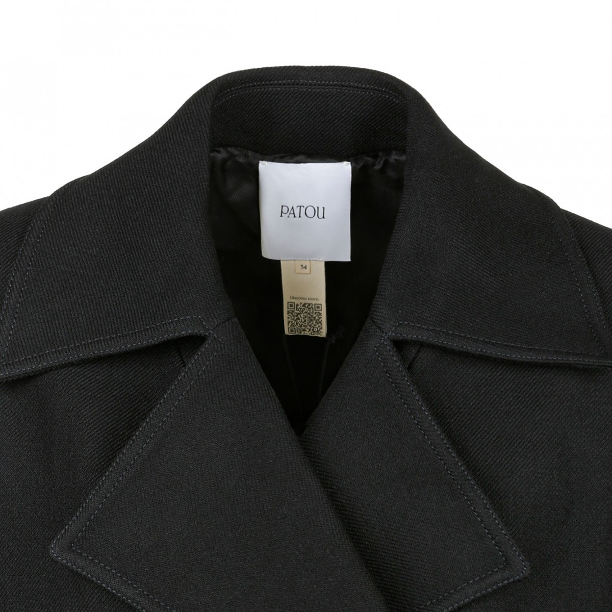 Black Wool Peacoat