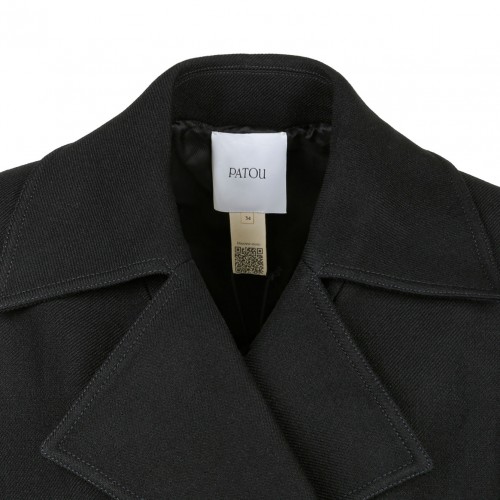Black Wool Peacoat