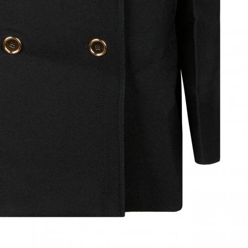 Black Wool Peacoat