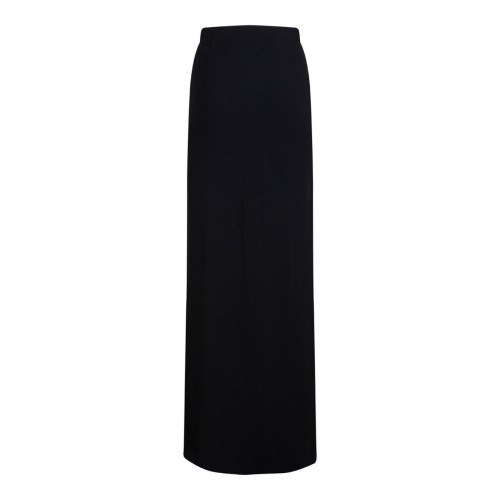 Black Flared Maxi Skirt 2
