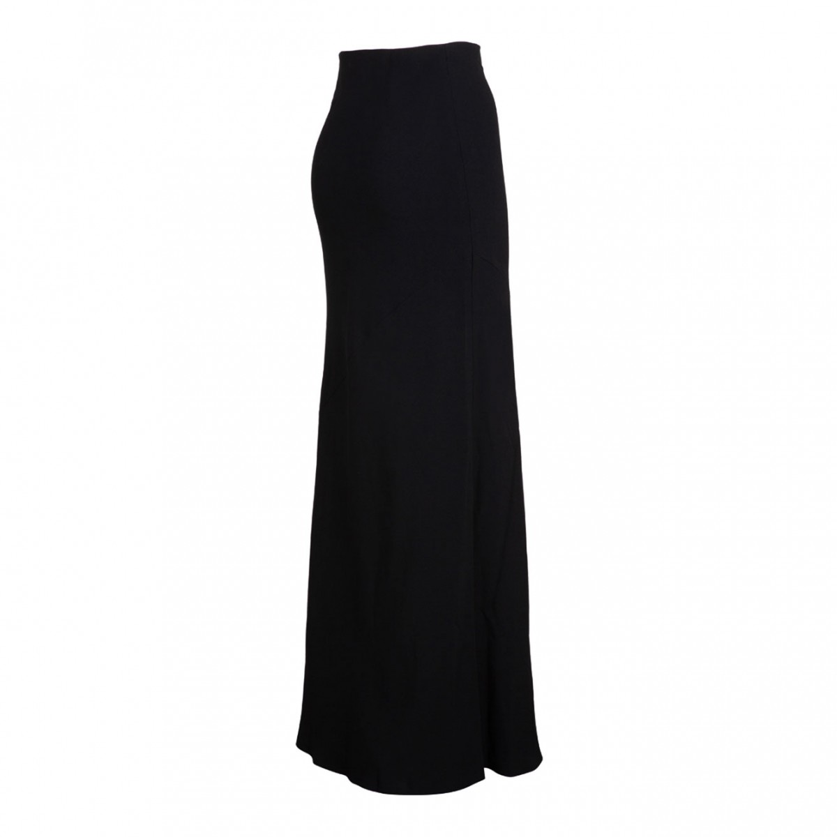 Black Flared Maxi Skirt