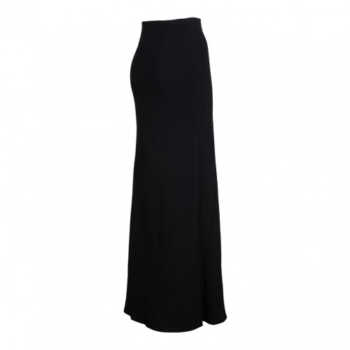 Black Flared Maxi Skirt