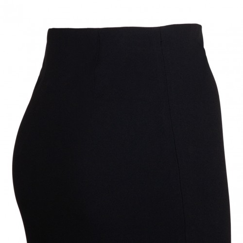 Black Flared Maxi Skirt