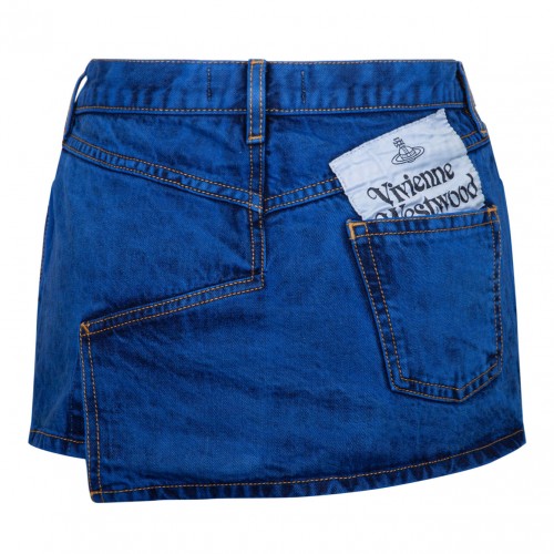 Tie Dye Denim Miniskirt