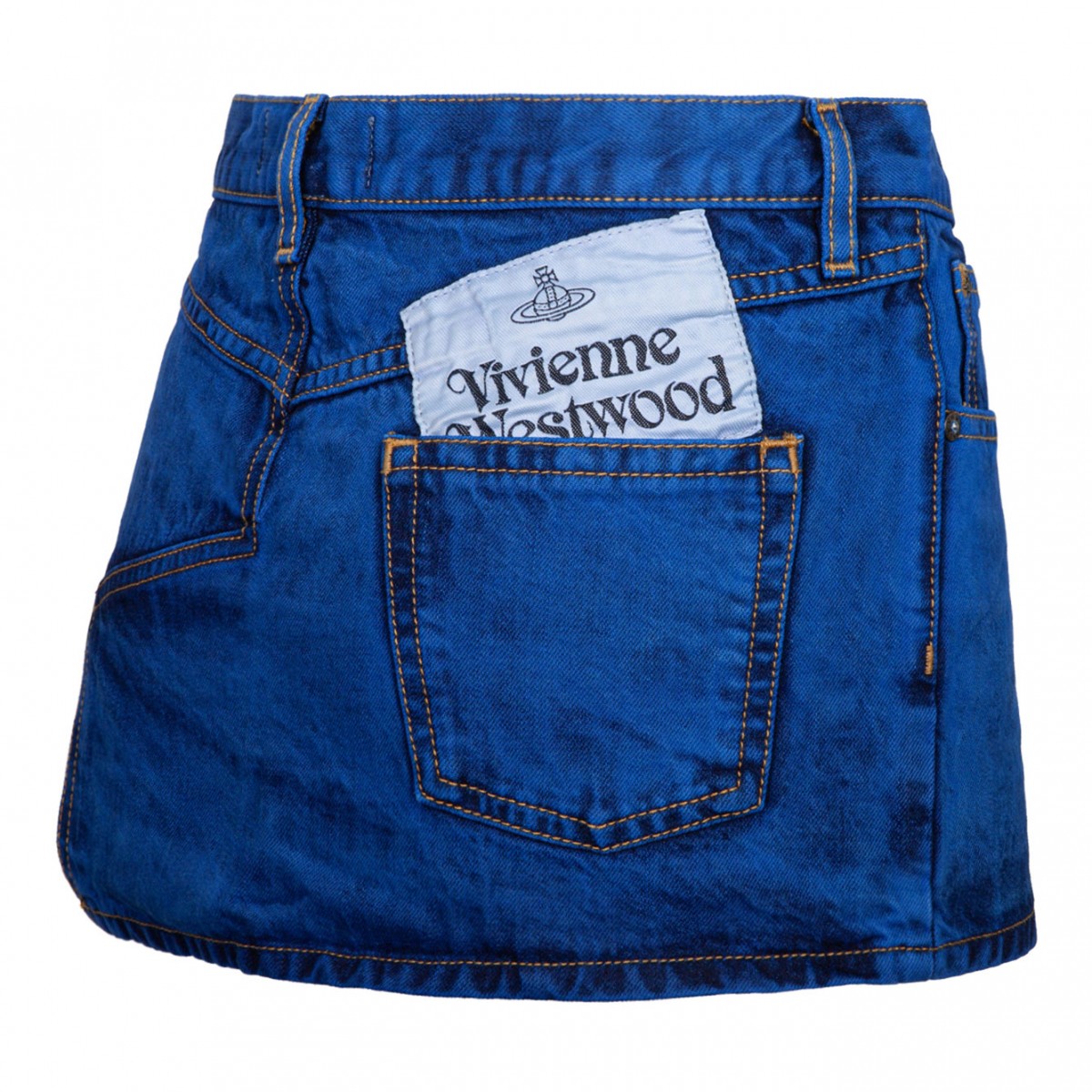 Tie Dye Denim Miniskirt