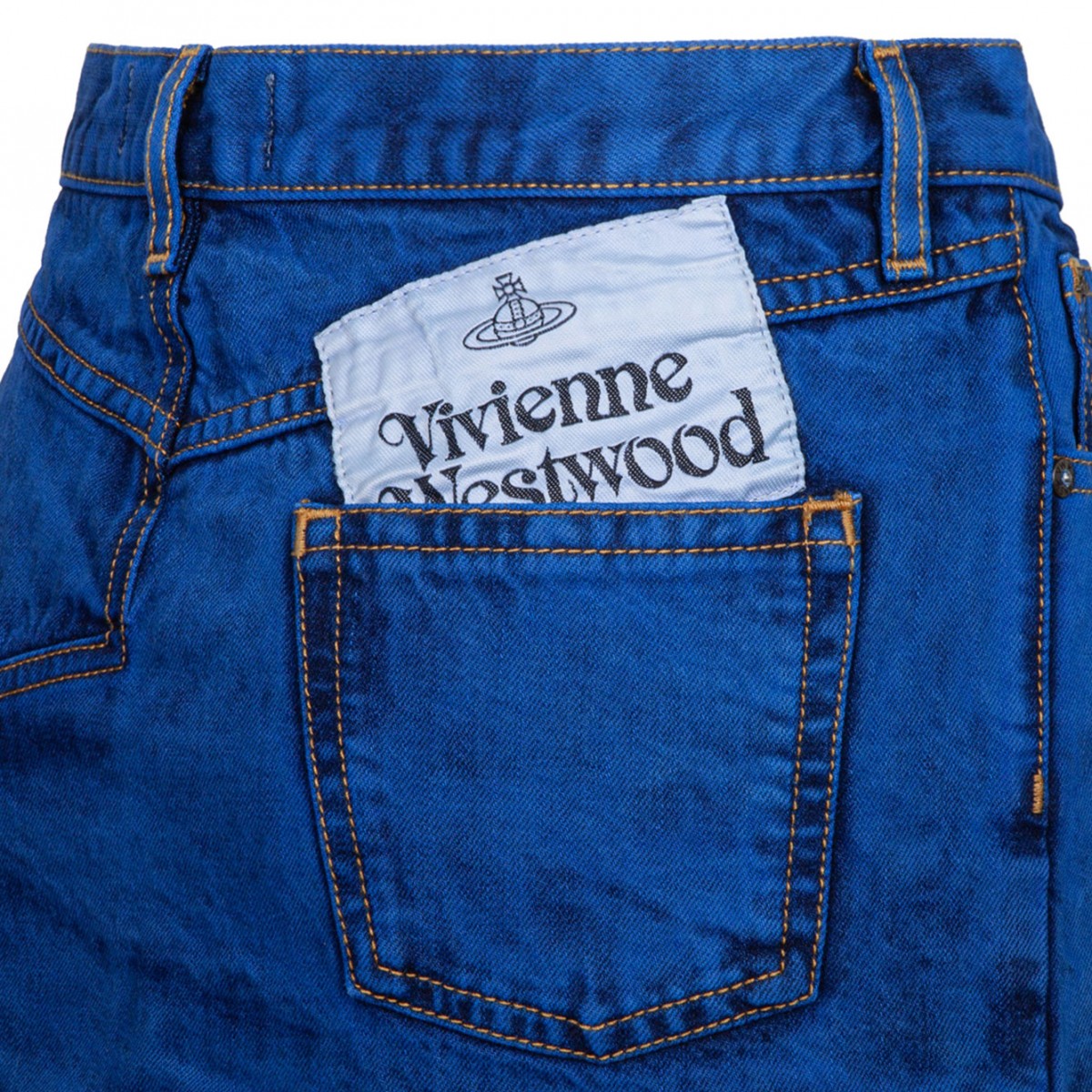 Tie Dye Denim Miniskirt