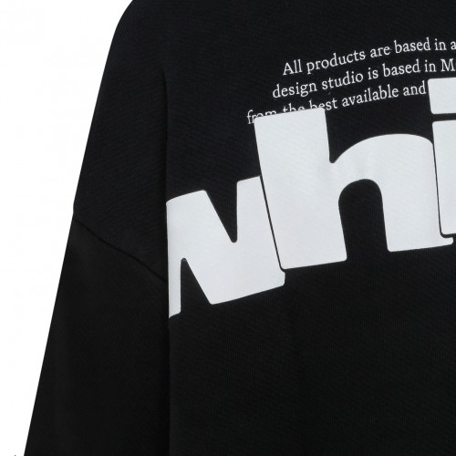 Black Shared Logo Hoodie
