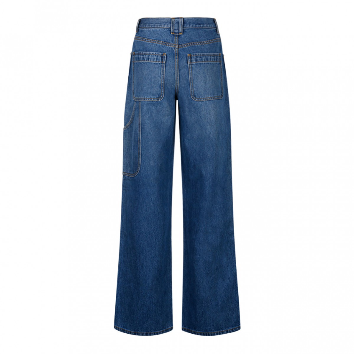 Blue Denim Cotton Jeans