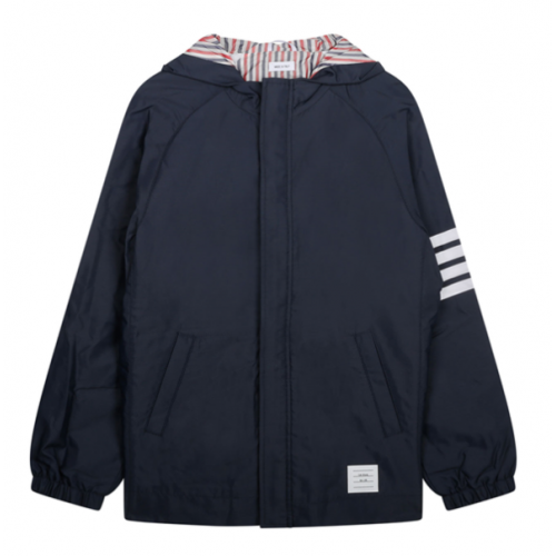 Dark Blue Hooded Jacket