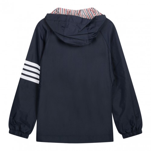 Dark Blue Hooded Jacket 2