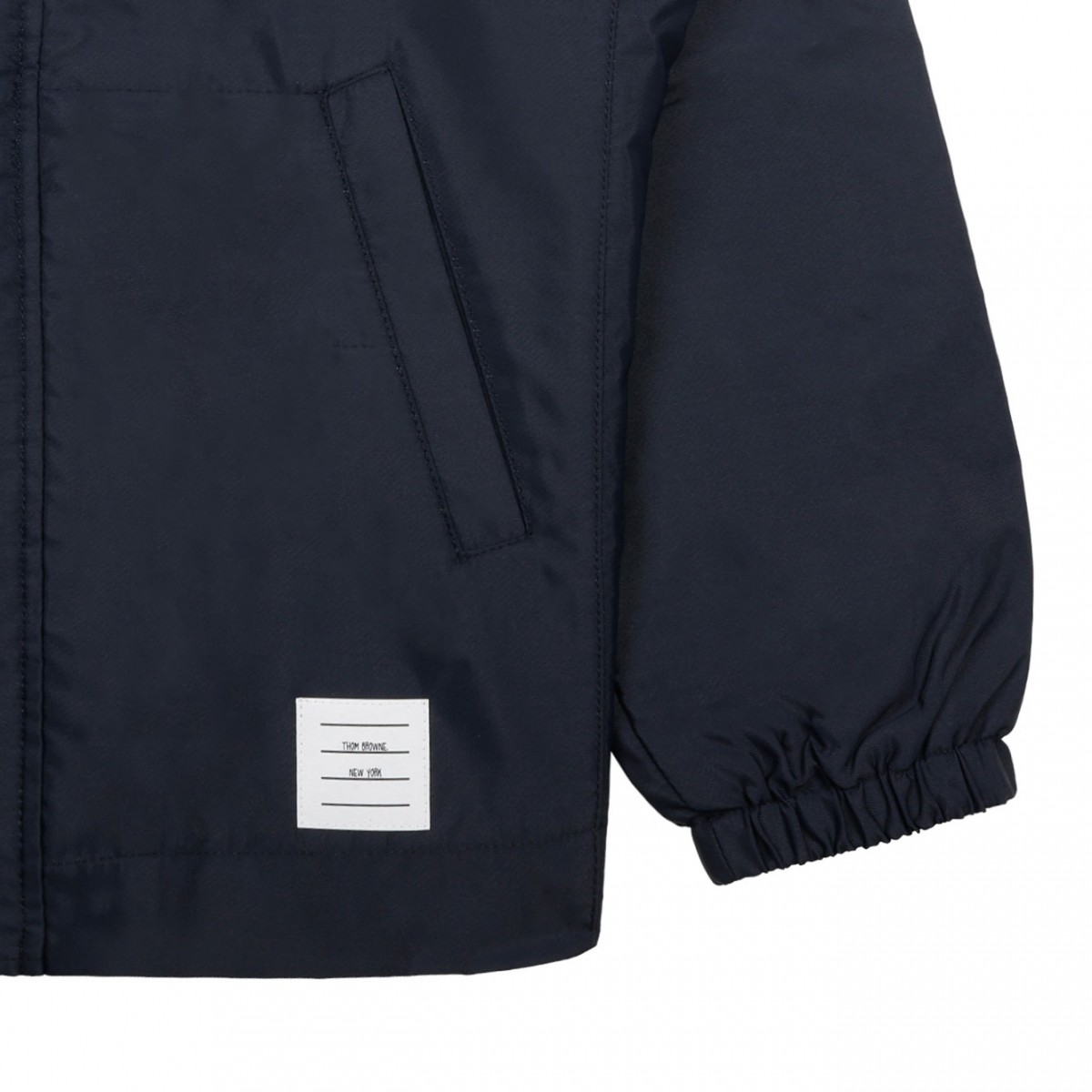 Dark Blue Hooded Jacket