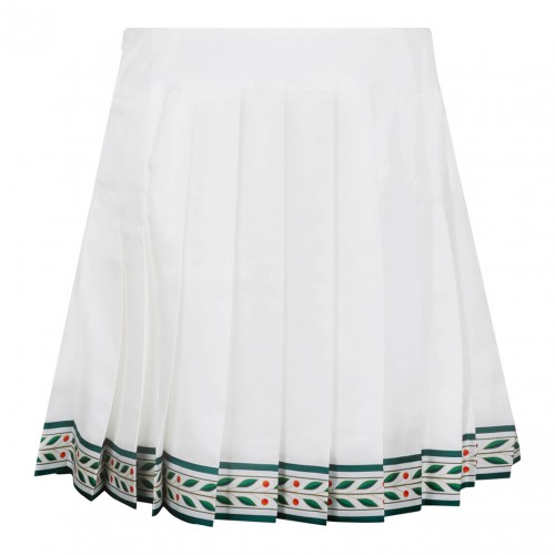 White Laurel Tennis Skirt