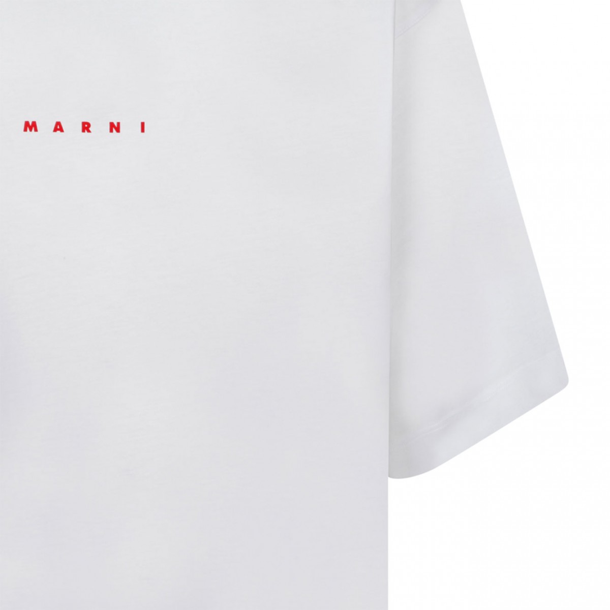 Marni White Logo Print T-Shirt