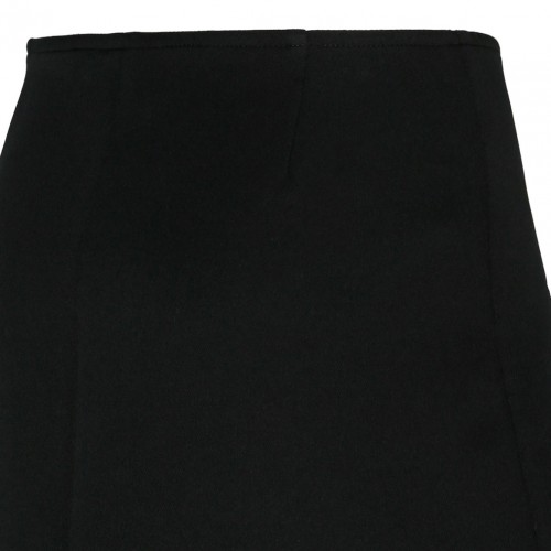 Courreges Black Ellipse Twill Mini Skirt