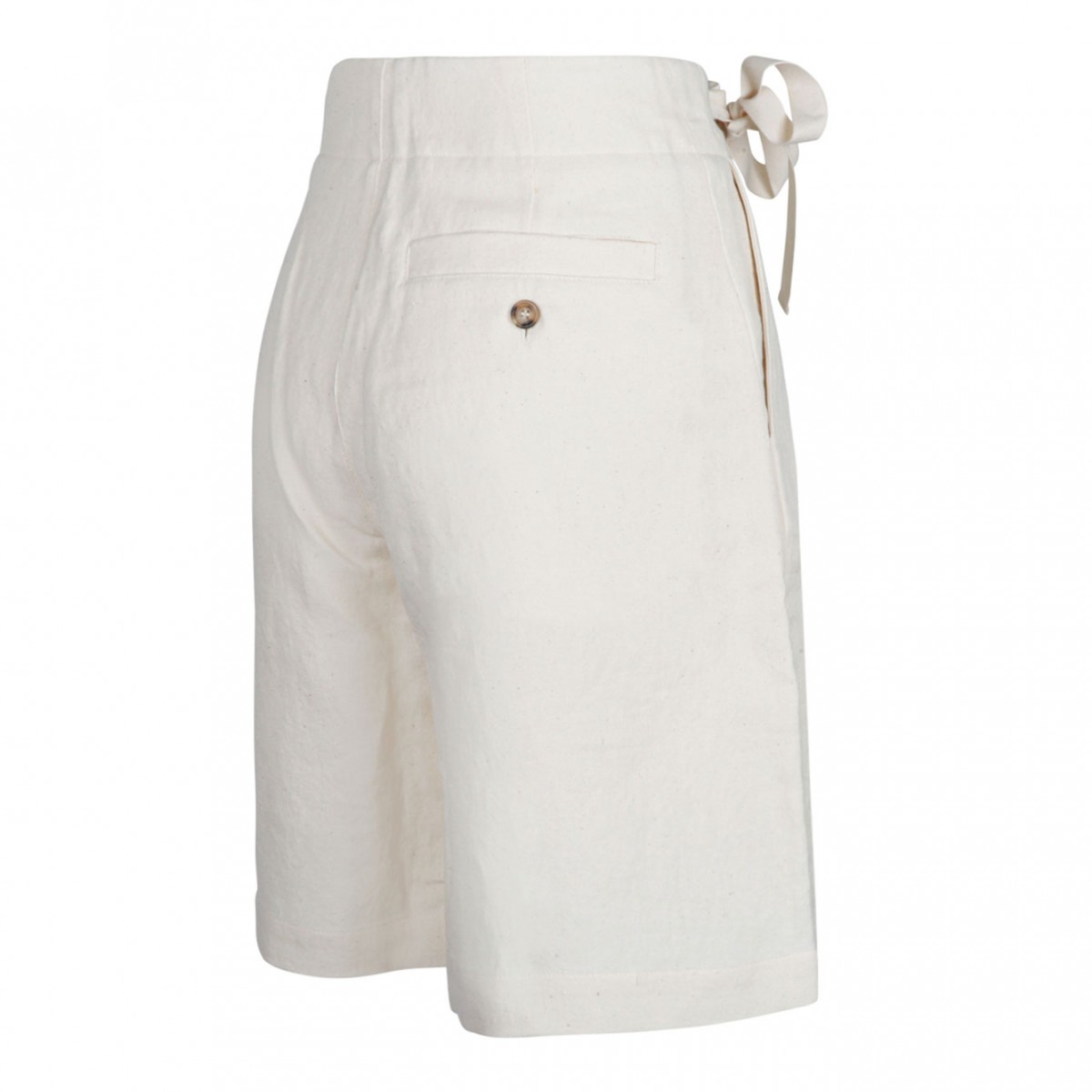 Cream Bermuda Shorts