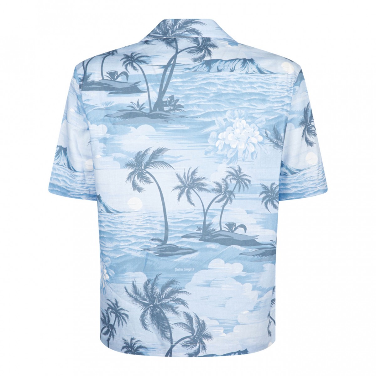 Indigo Blue Bowling Shirt