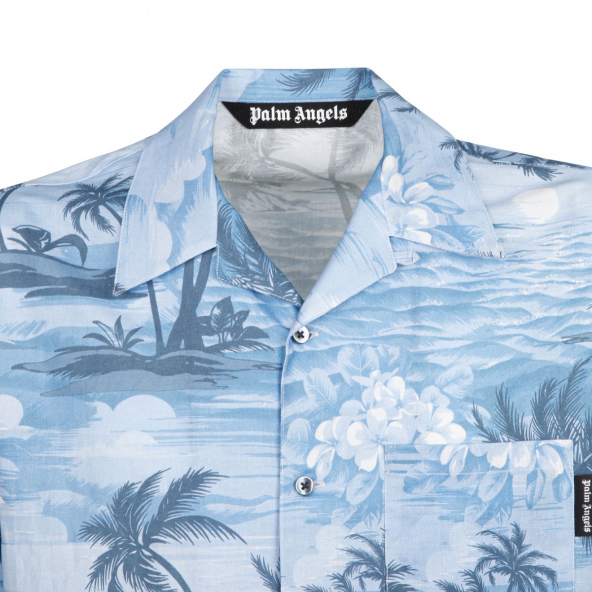 Indigo Blue Bowling Shirt