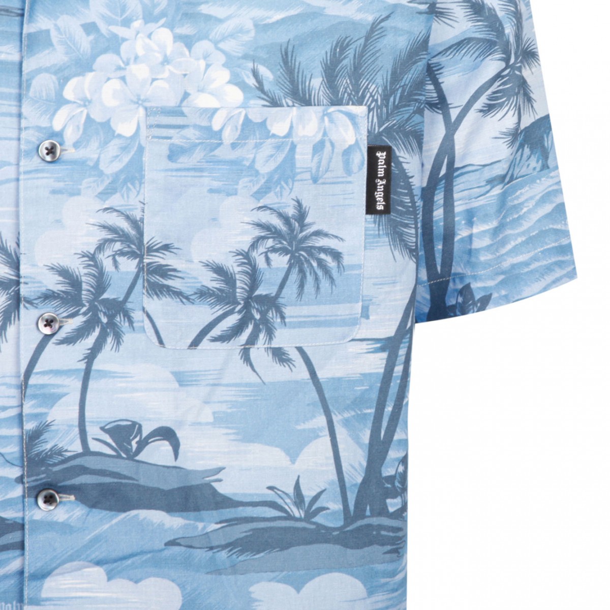 Indigo Blue Bowling Shirt