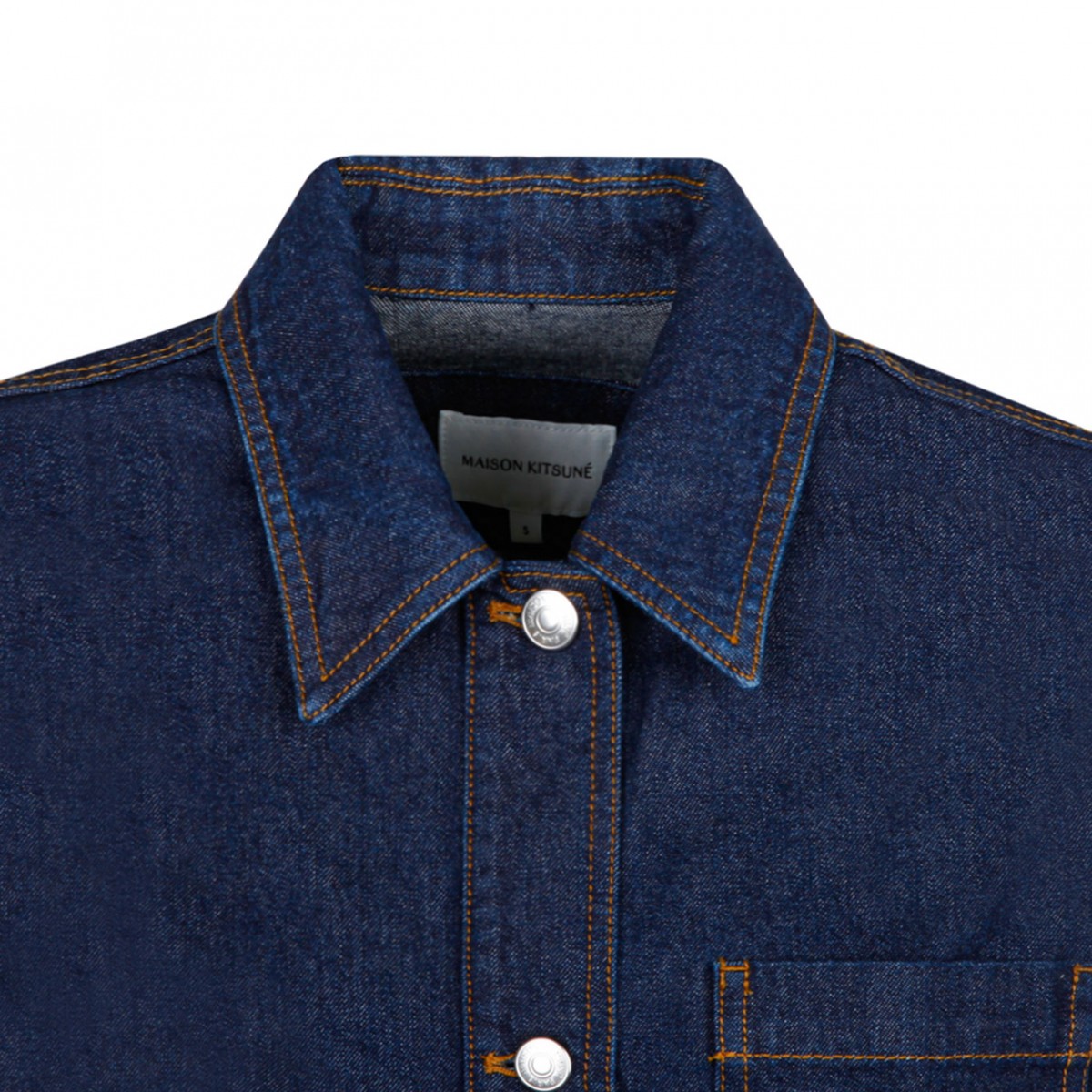 Maison Kitsun Indigo Workwear Denim Jacket