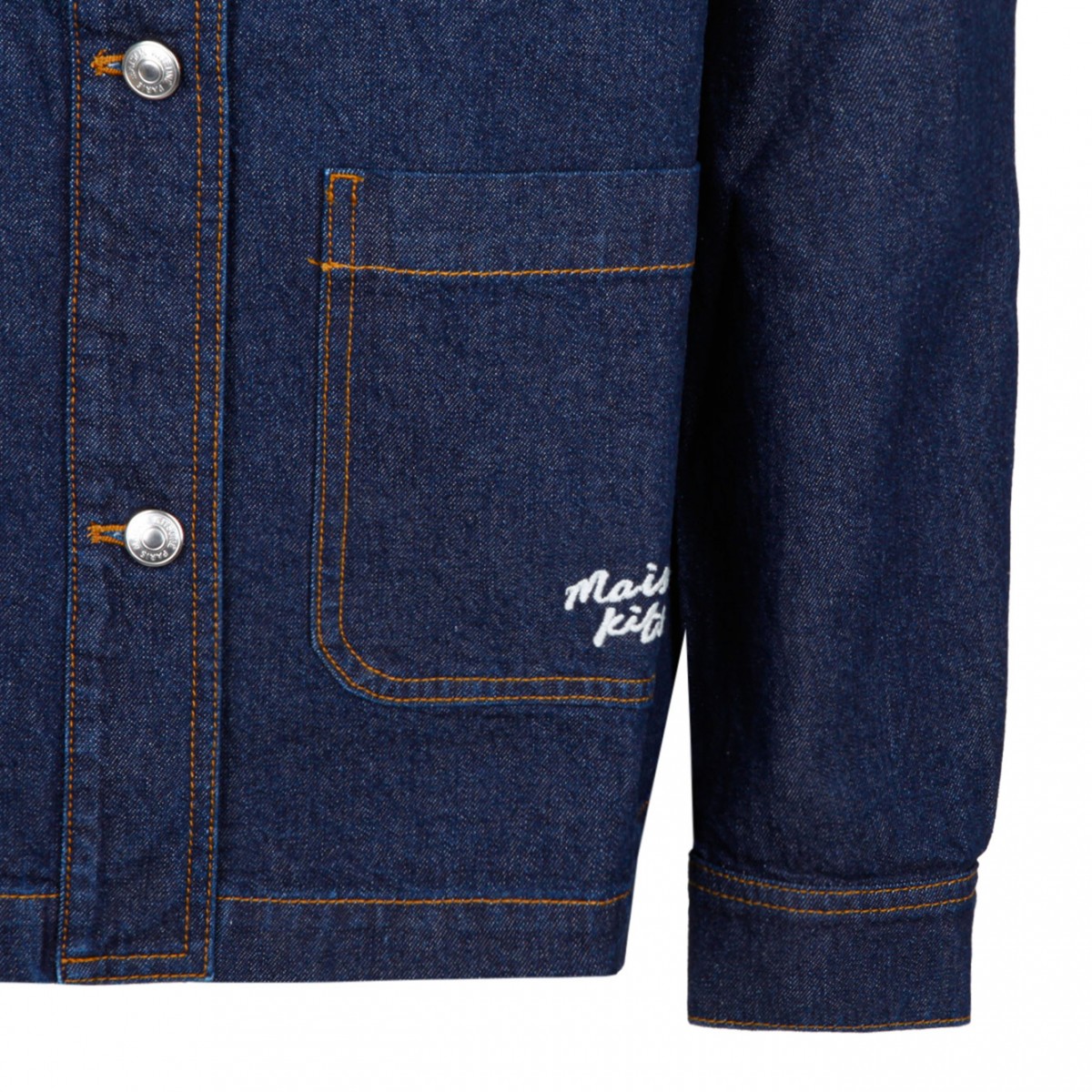 Maison Kitsun Indigo Workwear Denim Jacket