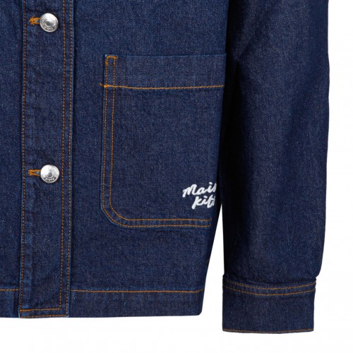 Maison Kitsun Indigo Workwear Denim Jacket