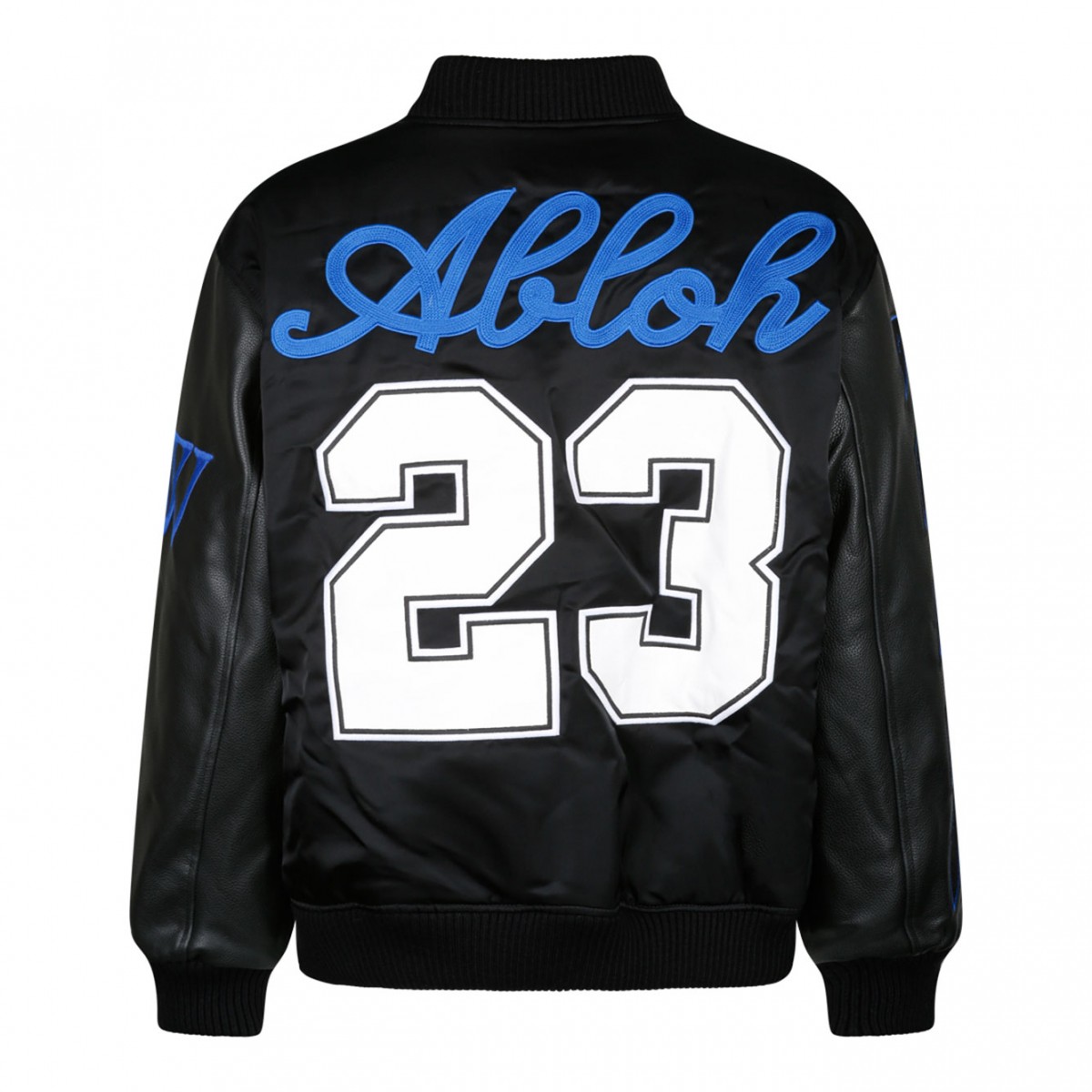 Black Baseball Over Varsity Jacket