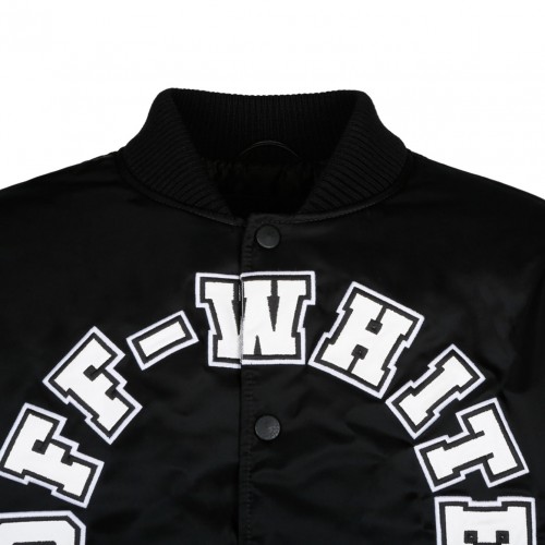 Black Baseball Over Varsity Jacket