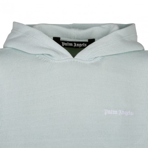 Palm Angels Mint Cotton Hoodie