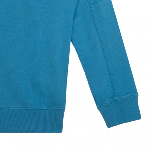 Blue Logo Print Sweatshirt