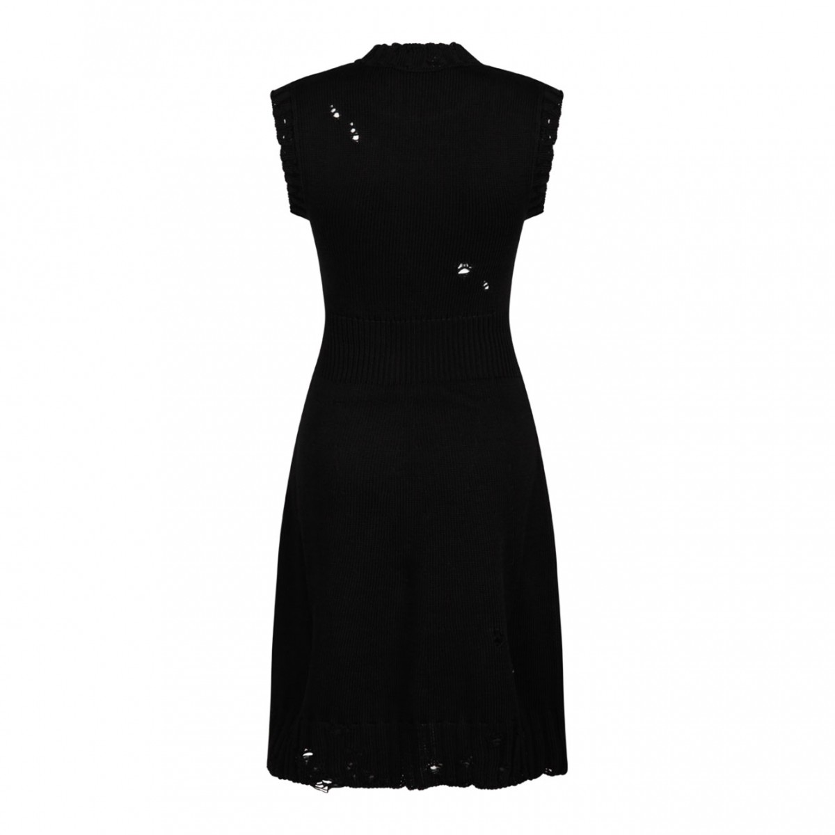 Marni Black Dishevelled Knitted Dress