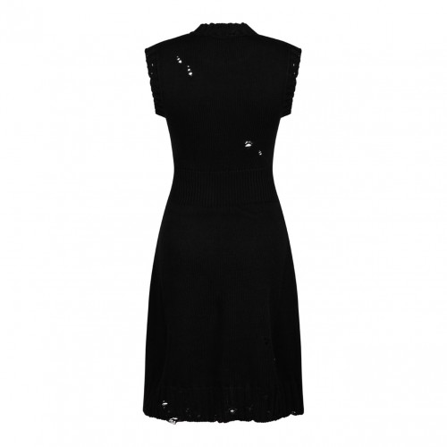 Marni Black Dishevelled Knitted Dress