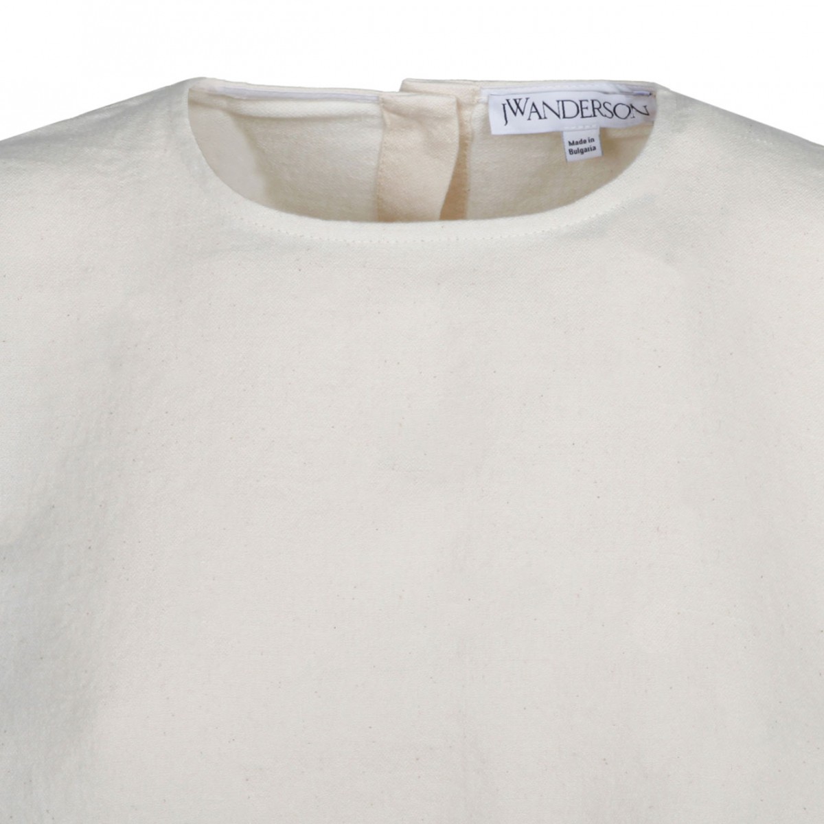 Cream Logo Embroidered T-Shirt