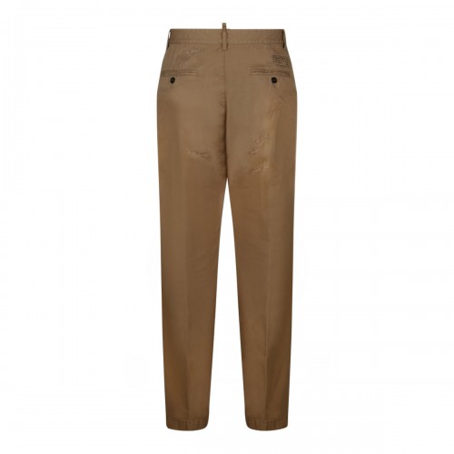 Beige Distressed Pants 2