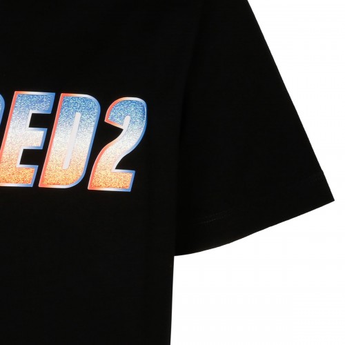 Black Logo Print T-Shirt