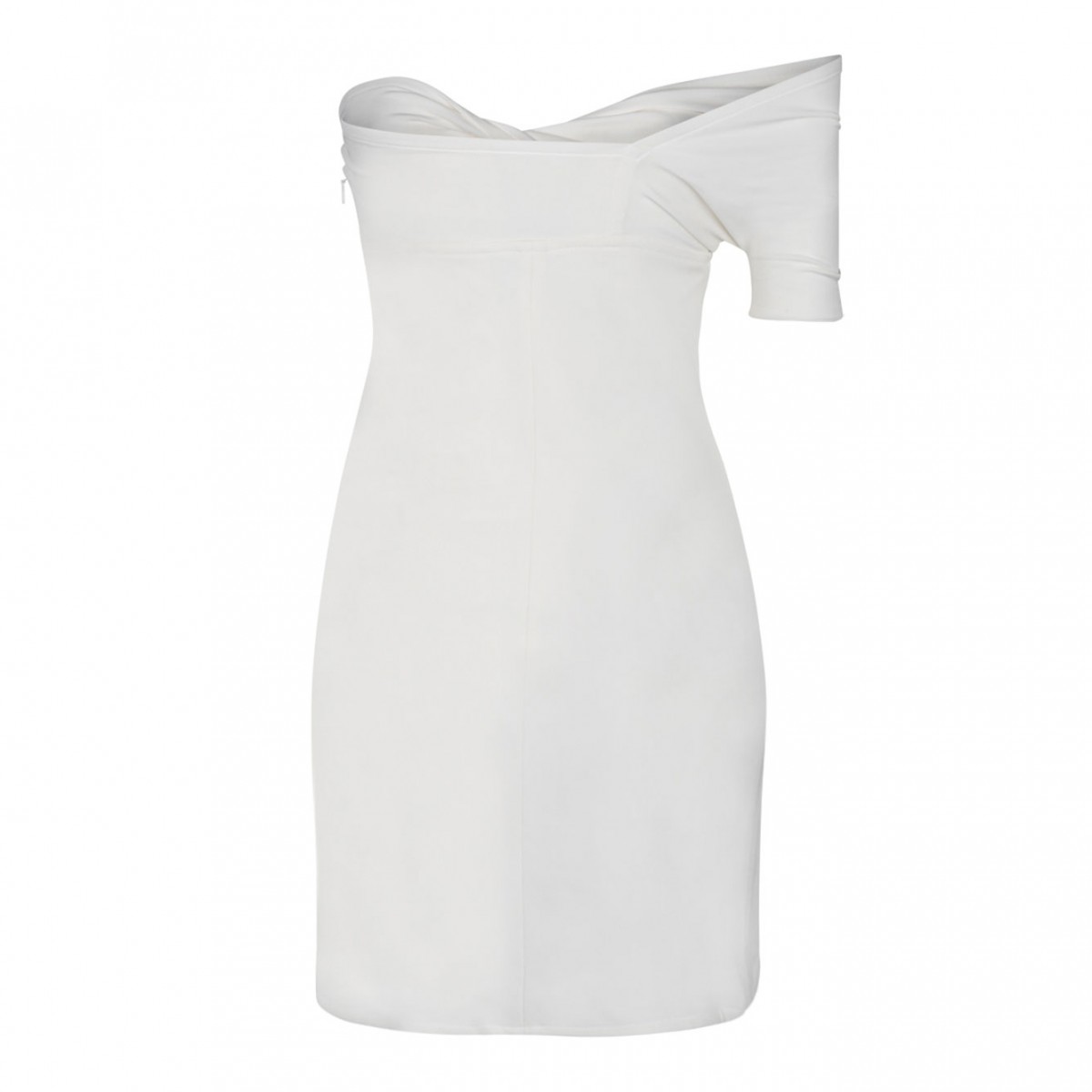 Courreges White Twist Heritage Crepe Dress