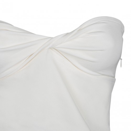 Courreges White Twist Heritage Crepe Dress