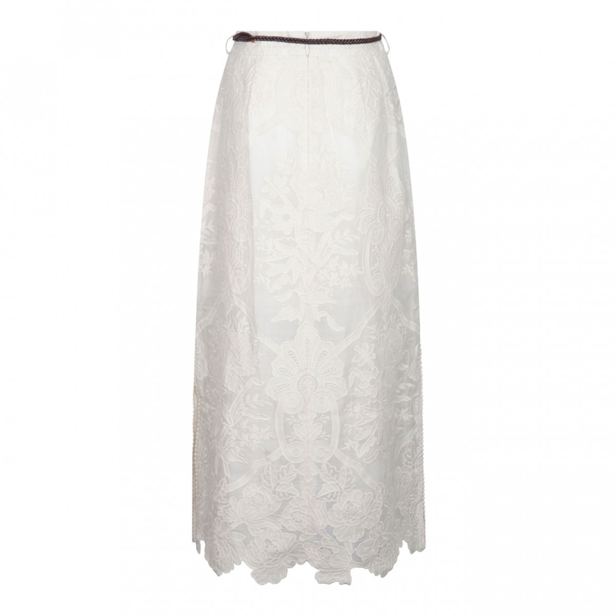 Ottie Embroidered Midi Skirt
