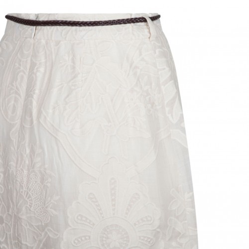 Ottie Embroidered Midi Skirt