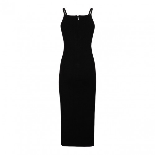 Michael Kors Black Knitted Midi Dress