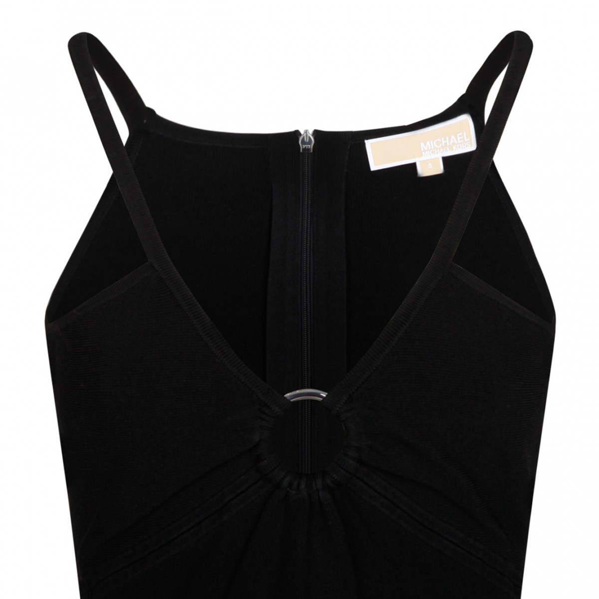 Michael Kors Black Knitted Midi Dress