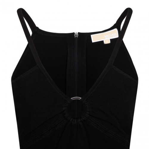 Michael Kors Black Knitted Midi Dress