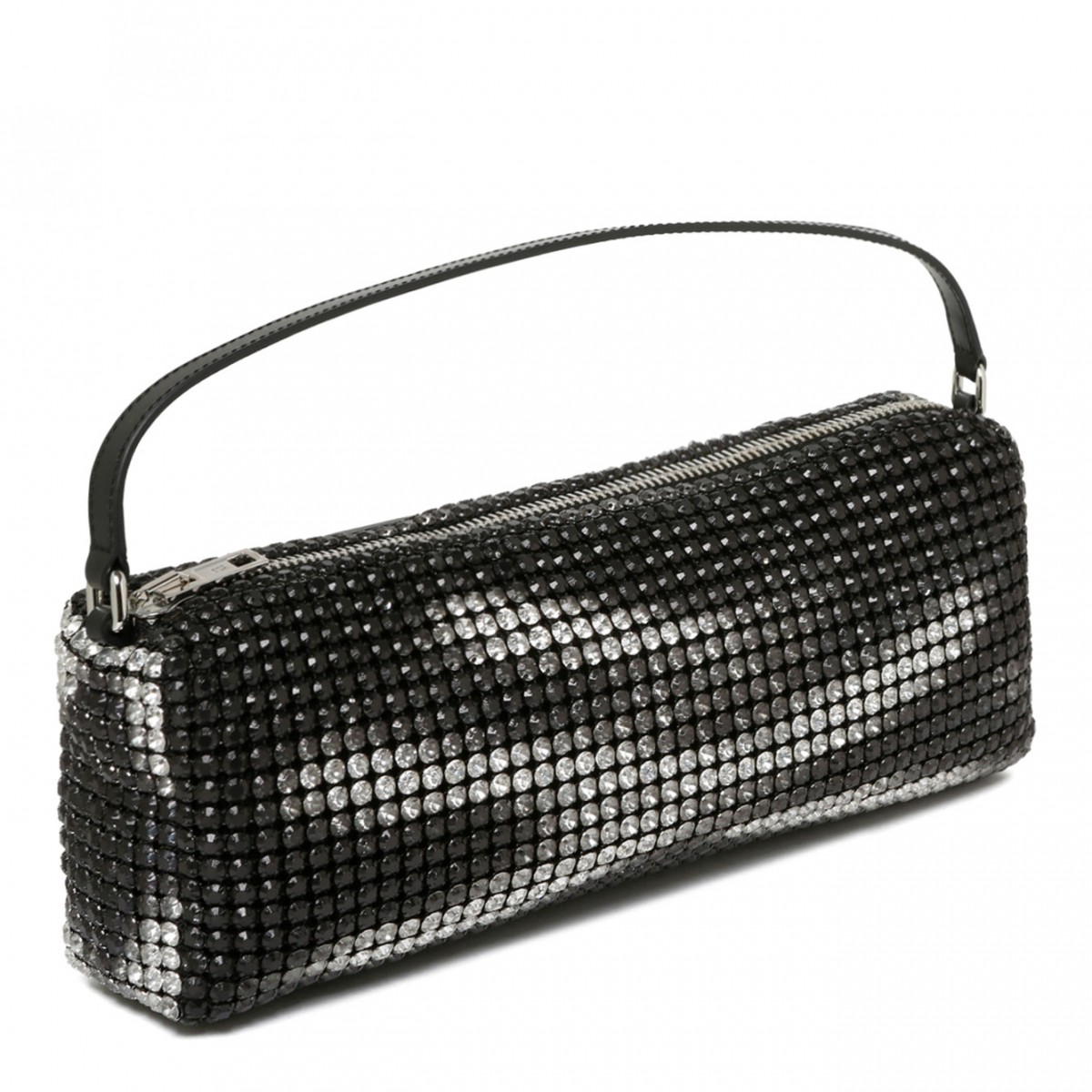 Black Recatngula Rhinestones Bag