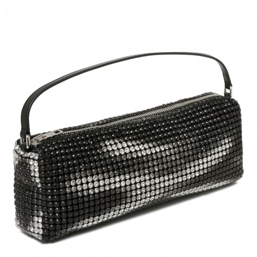 Black Recatngula Rhinestones Bag