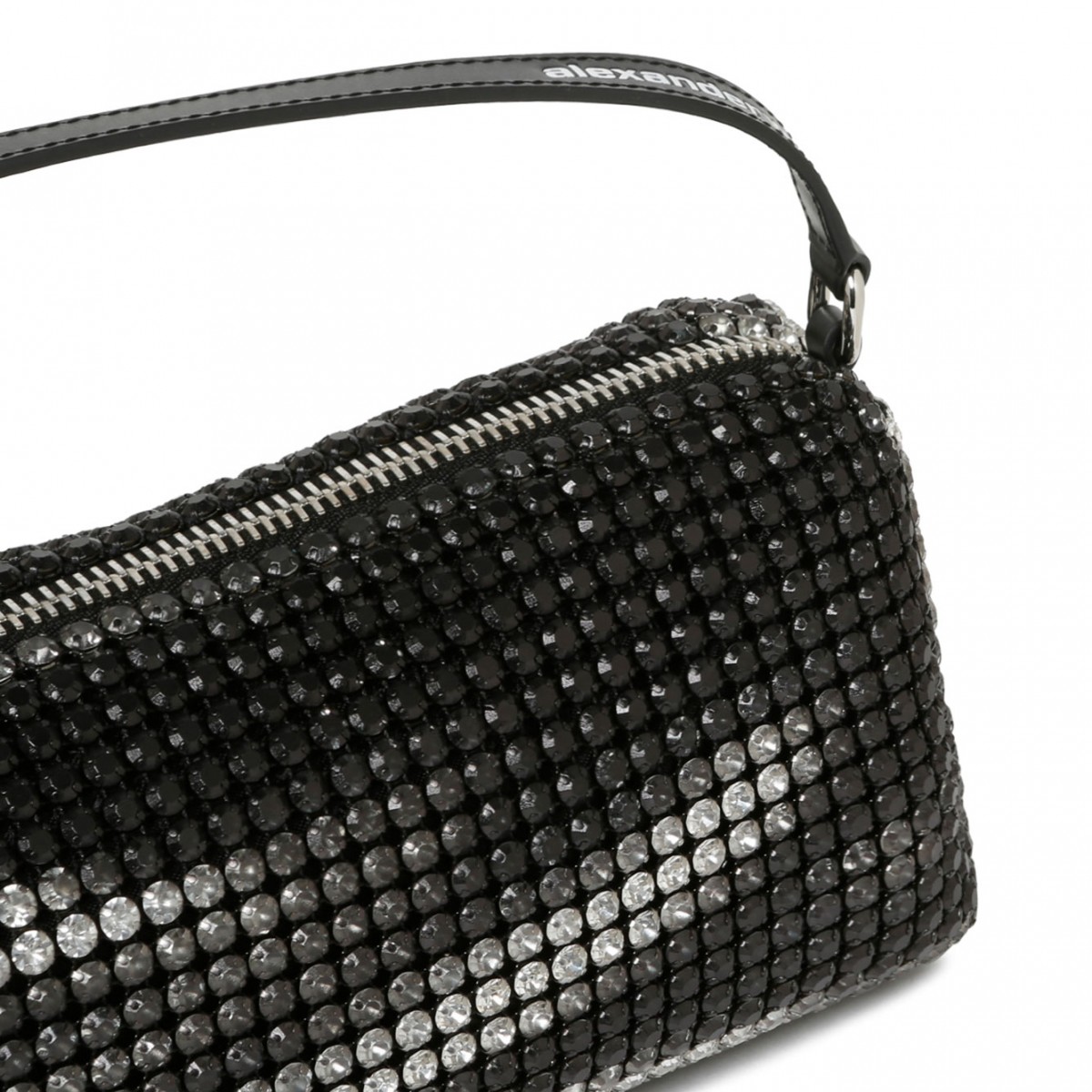 Black Recatngula Rhinestones Bag
