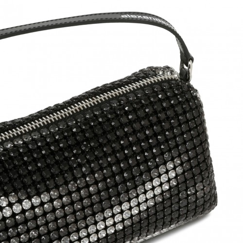 Black Recatngula Rhinestones Bag