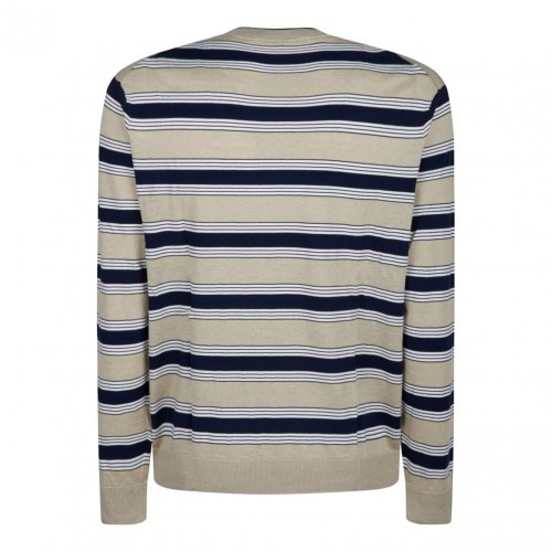 Maison Kitsun Multicolour Striped Jumper 2